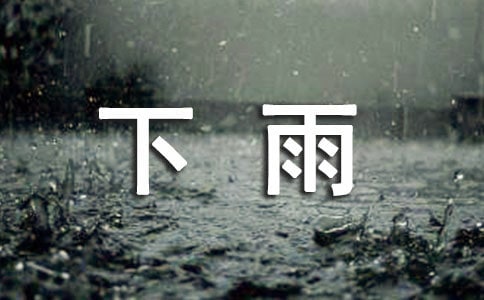 描写下雨的一年级作文